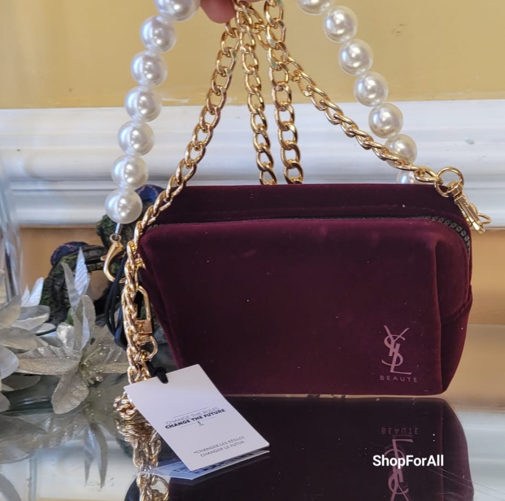 Yves Saint Laurent Burgundy Crossbody Bag NEW YSL - Picture 16 of 16